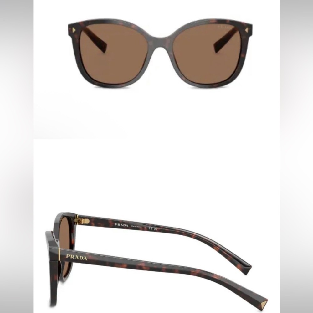 Prada PR 22ZS Tortoise Polarized Brown Gradient Sunglasses - Picture 2 of 8